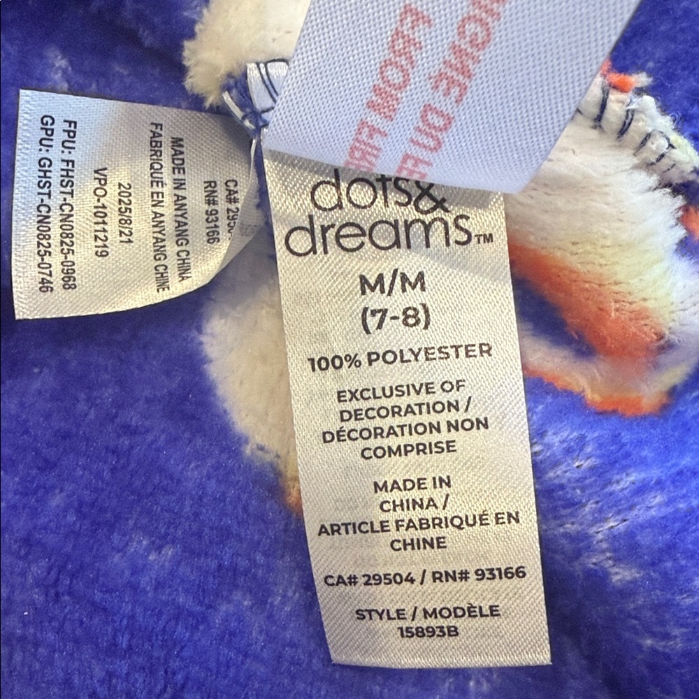 Dots & Dreams Cozy Blue Kids Pajama Top with Fun Print - Picture 6 of 9